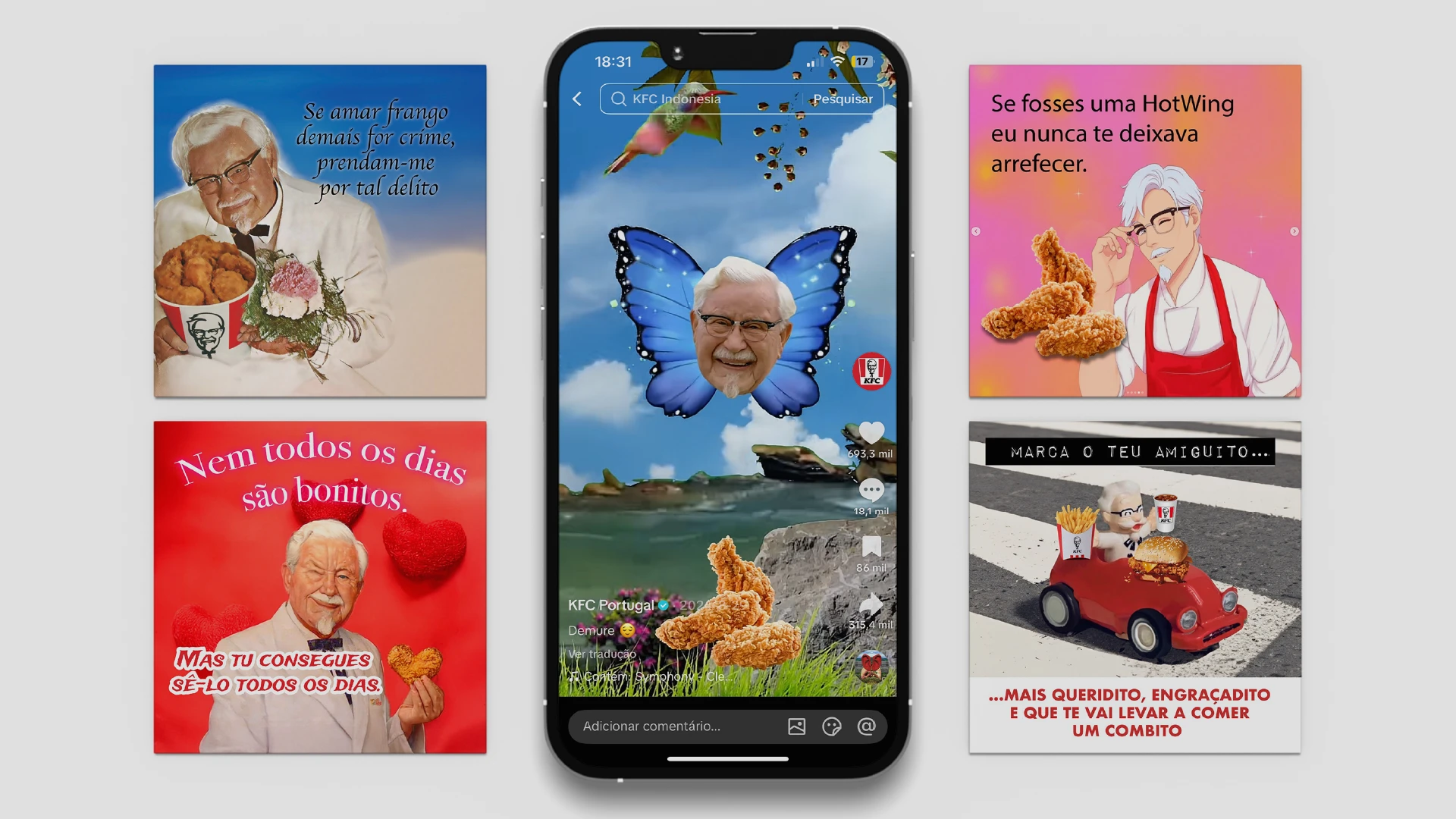 KFC Portugal project artwork