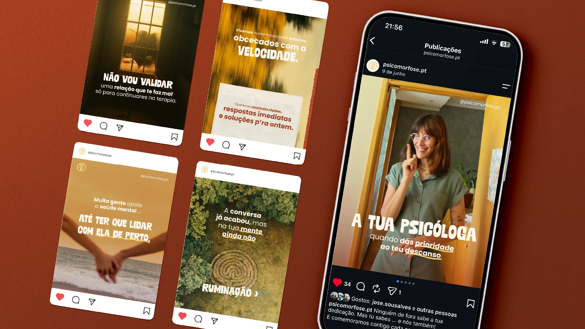 Psicomorfose final social media project showcase